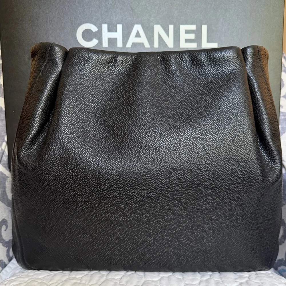 Chanel Pleated Timeless Chain Tote